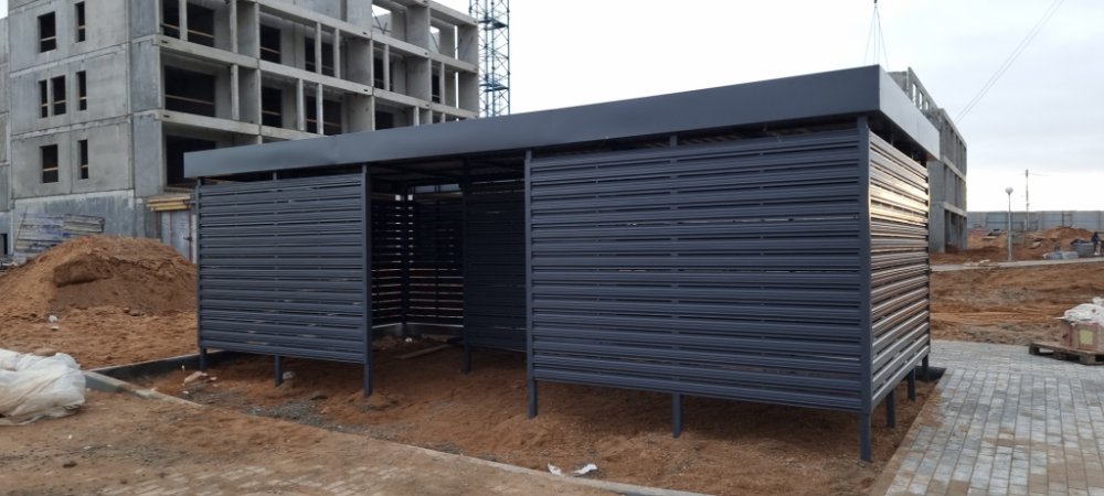 Площадка ТБО 7800х3800х2500 открытого типа