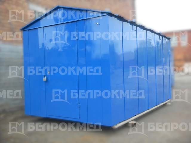 Модульное помещение для хранения баллонов с кислородом