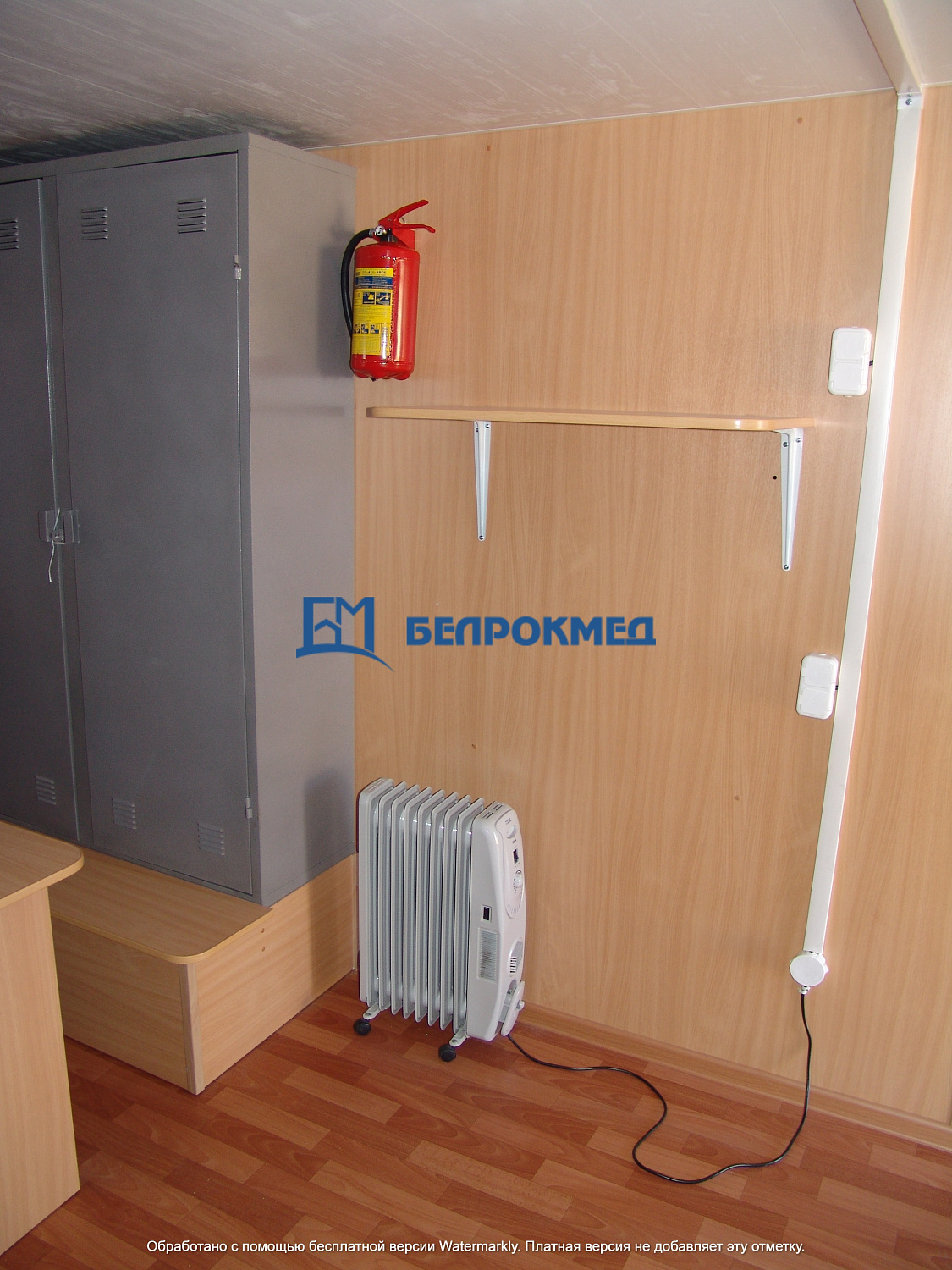 Гардеробный блок-модуль 6000х3000х2500 мм