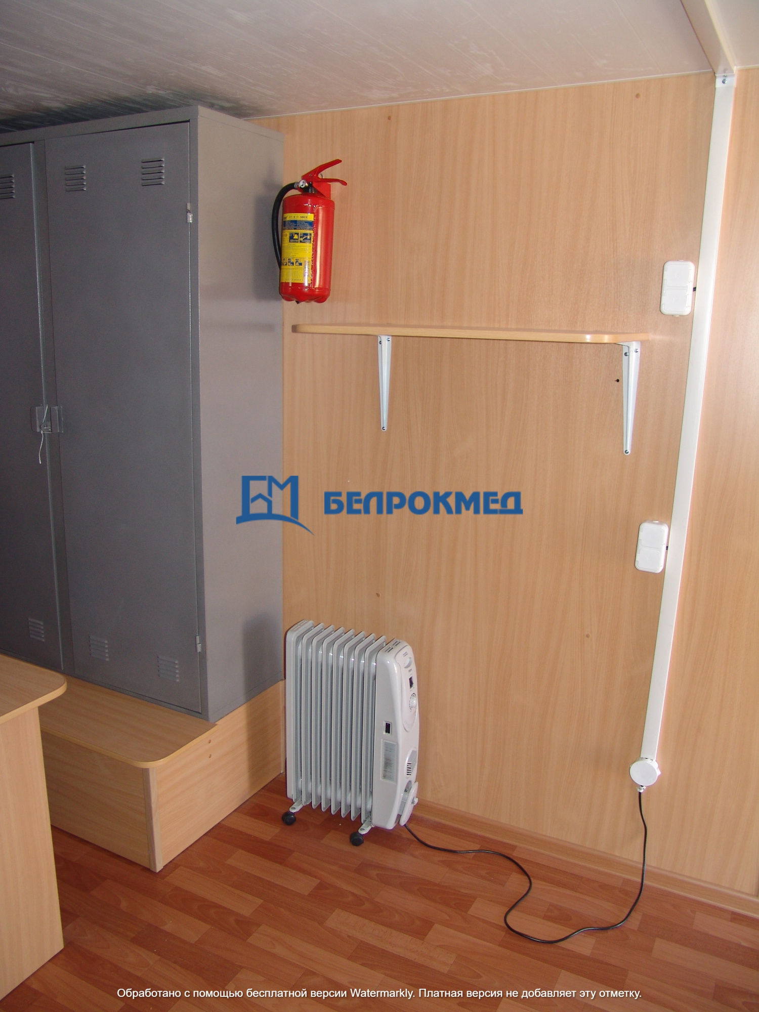 Гардеробный блок-модуль 6000х3000х2500 мм