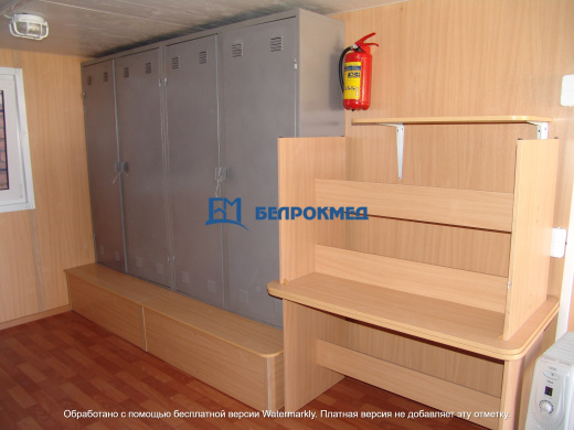 Гардеробный блок-модуль 6000х3000х2500 мм