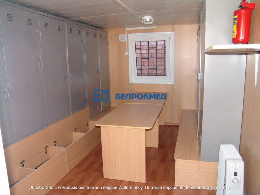 Гардеробный блок-модуль 6000х3000х2500 мм