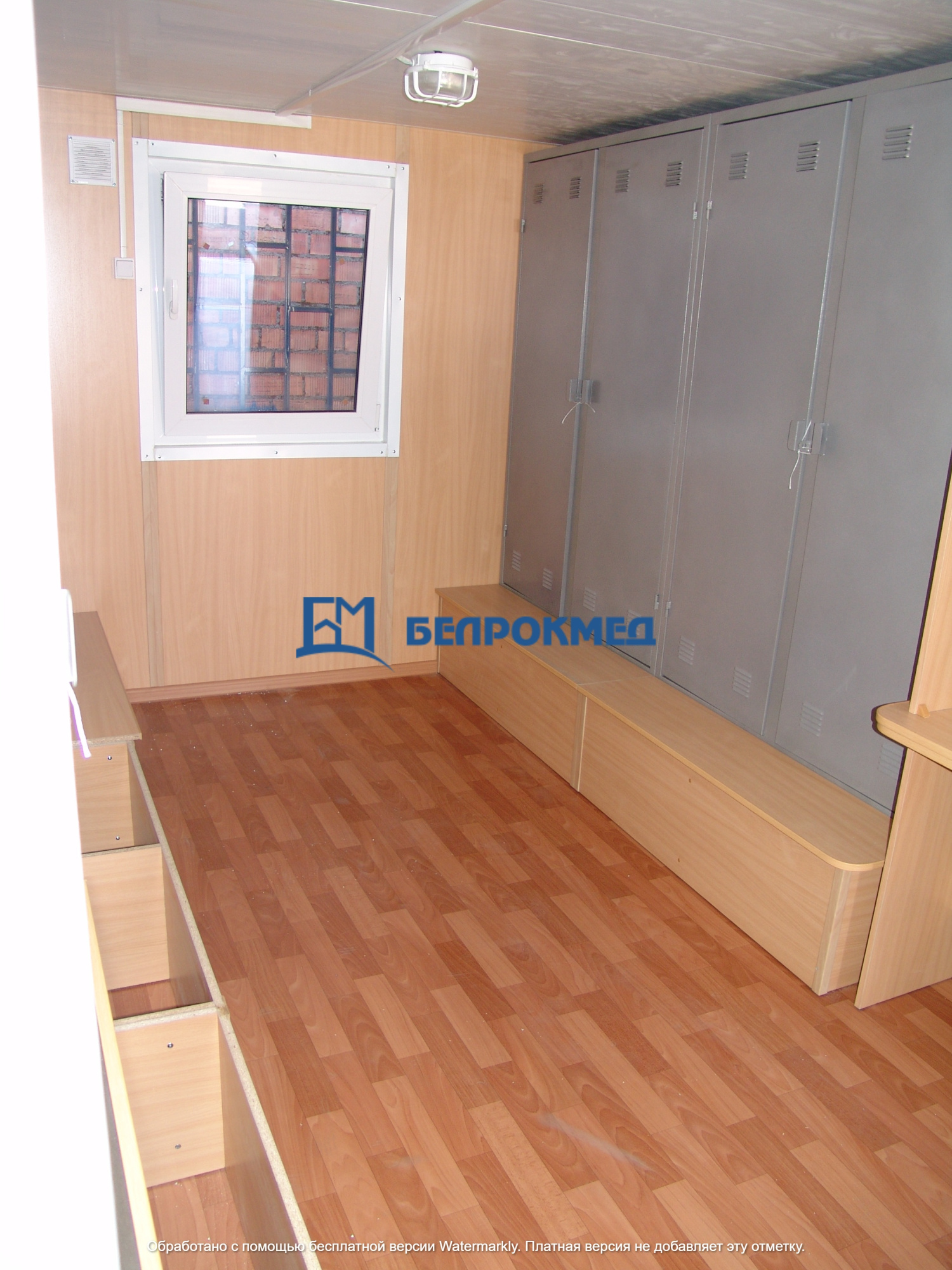 Гардеробный блок-модуль 6000х3000х2500 мм