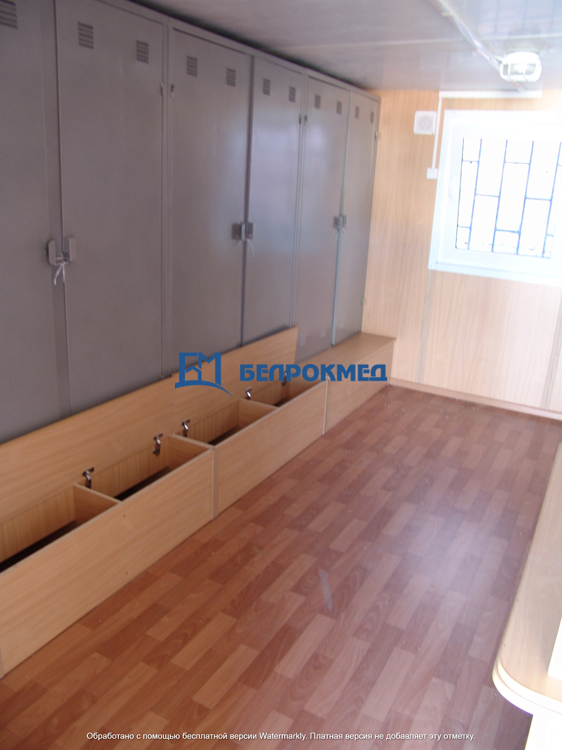 Гардеробный блок-модуль 6000х3000х2500 мм